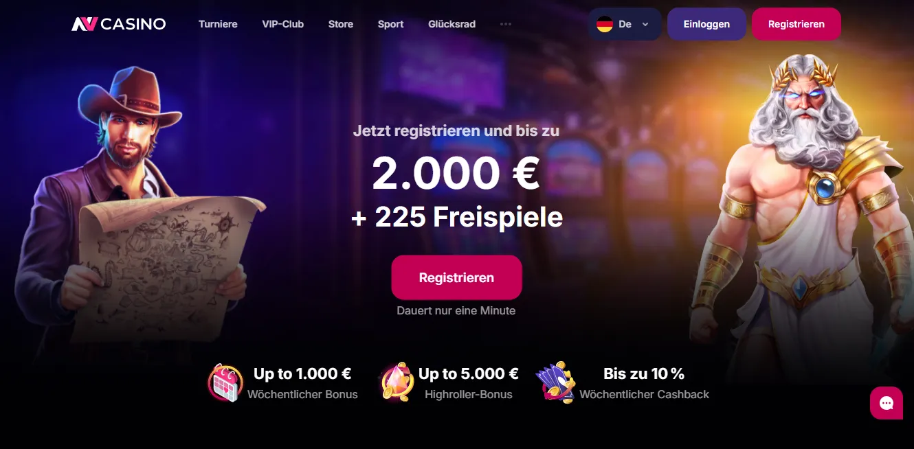 Wichtige Merkmale von NVCasino