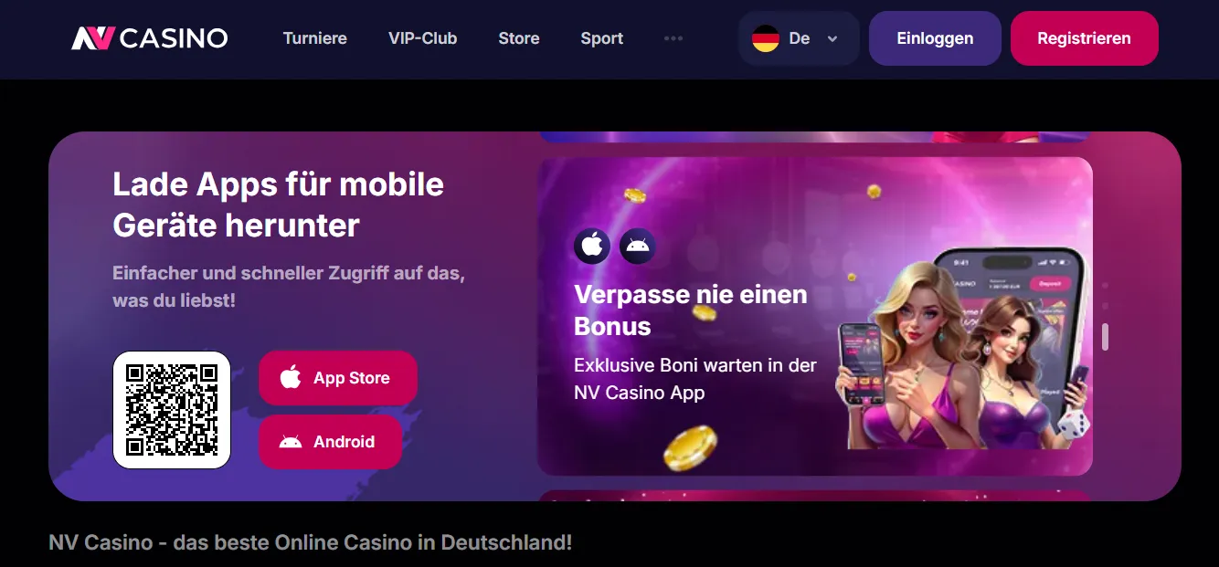 Funktionen der NV Casino App — Überblick und Vorteile